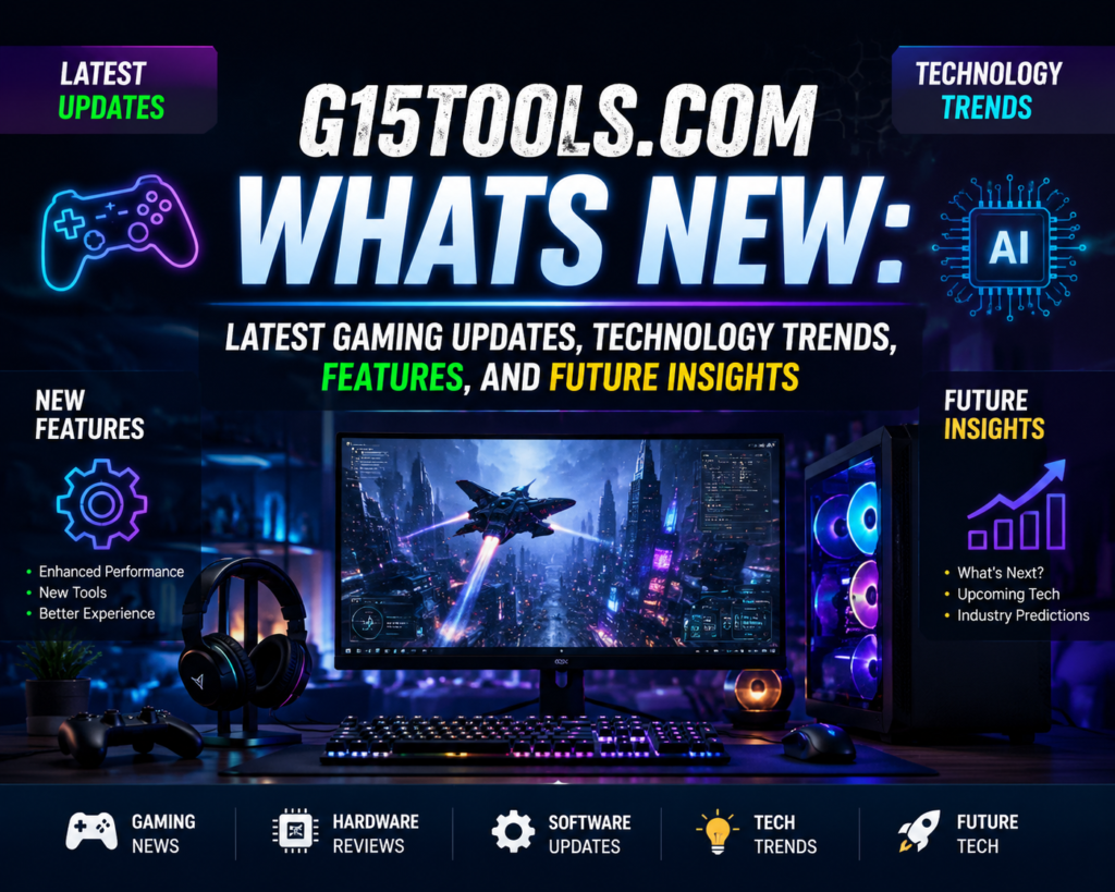 g15tools.com whats new
